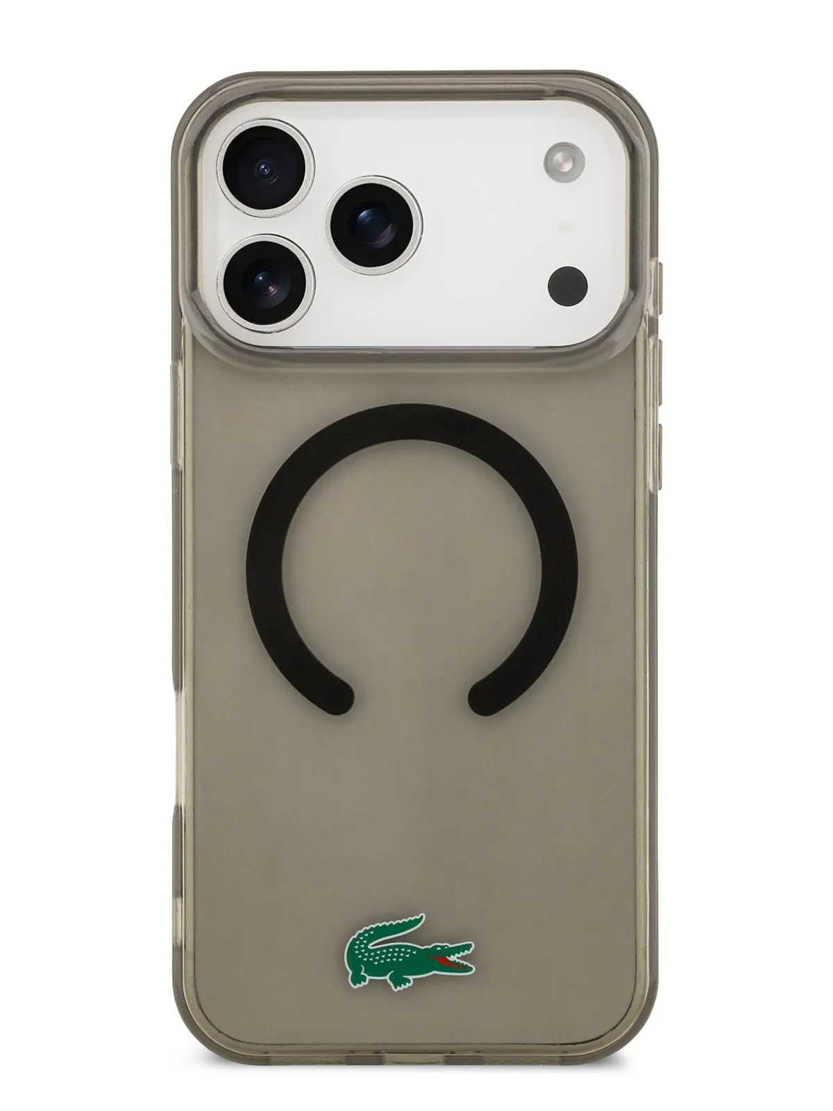 Чехол Lacoste для iPhone 17 Pro Max IML Croc logo Hard Transparent Black (MagSafe)photo2