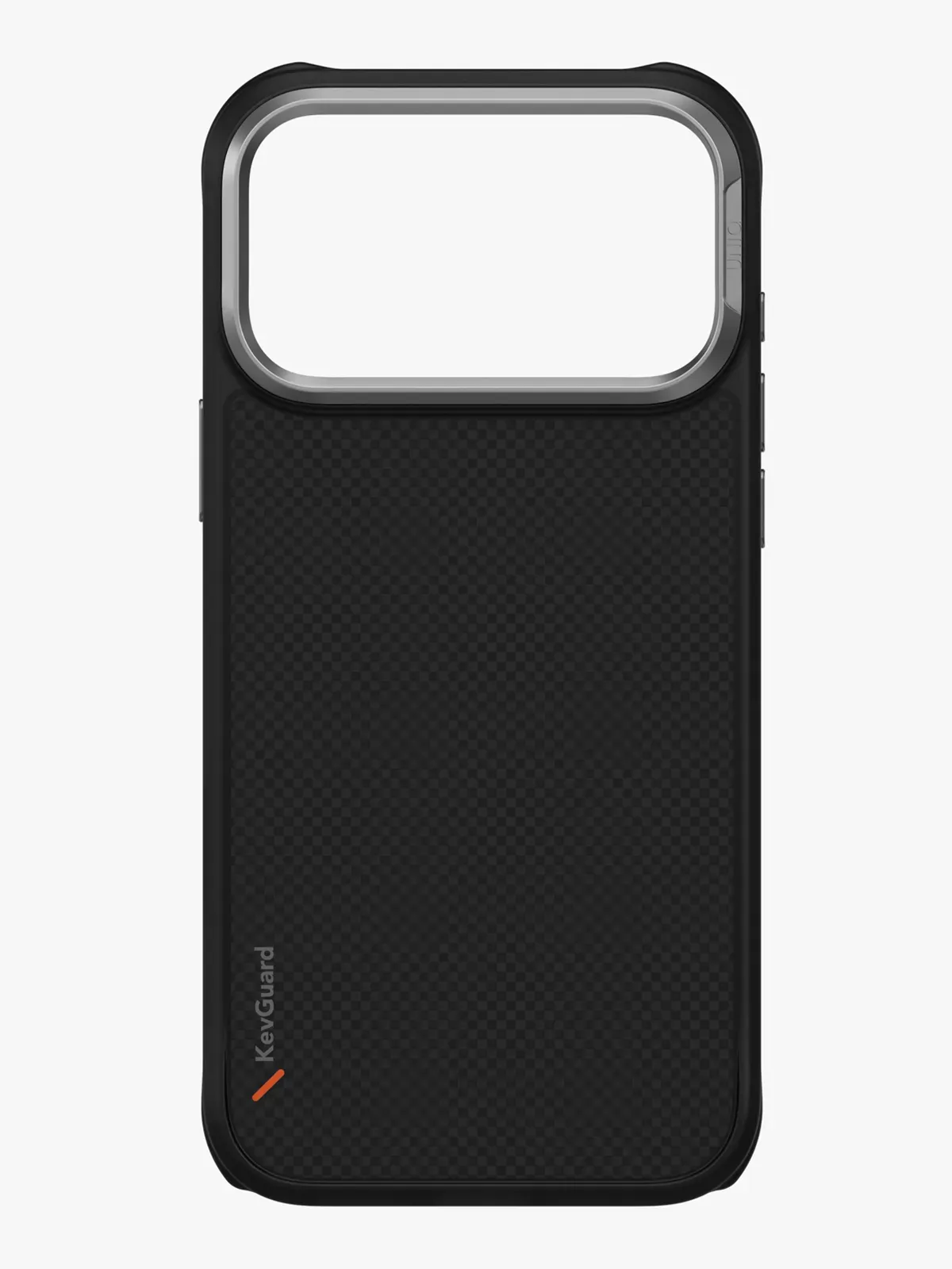Чехол Uniq на iPhone 17 Pro Max, KEVA MagSafe, ударопрочный из кевлара, с алюминиевой защитой камеры, матовый под карбон, черныйphoto4
