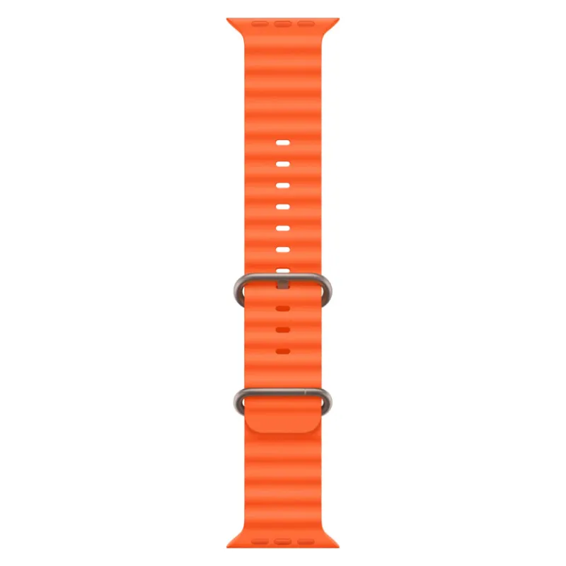Apple Watch Ultra 2023 GPS + Cellular, 49 мм корпус из титана, ремешок Ocean оранжевого цветаphoto3
