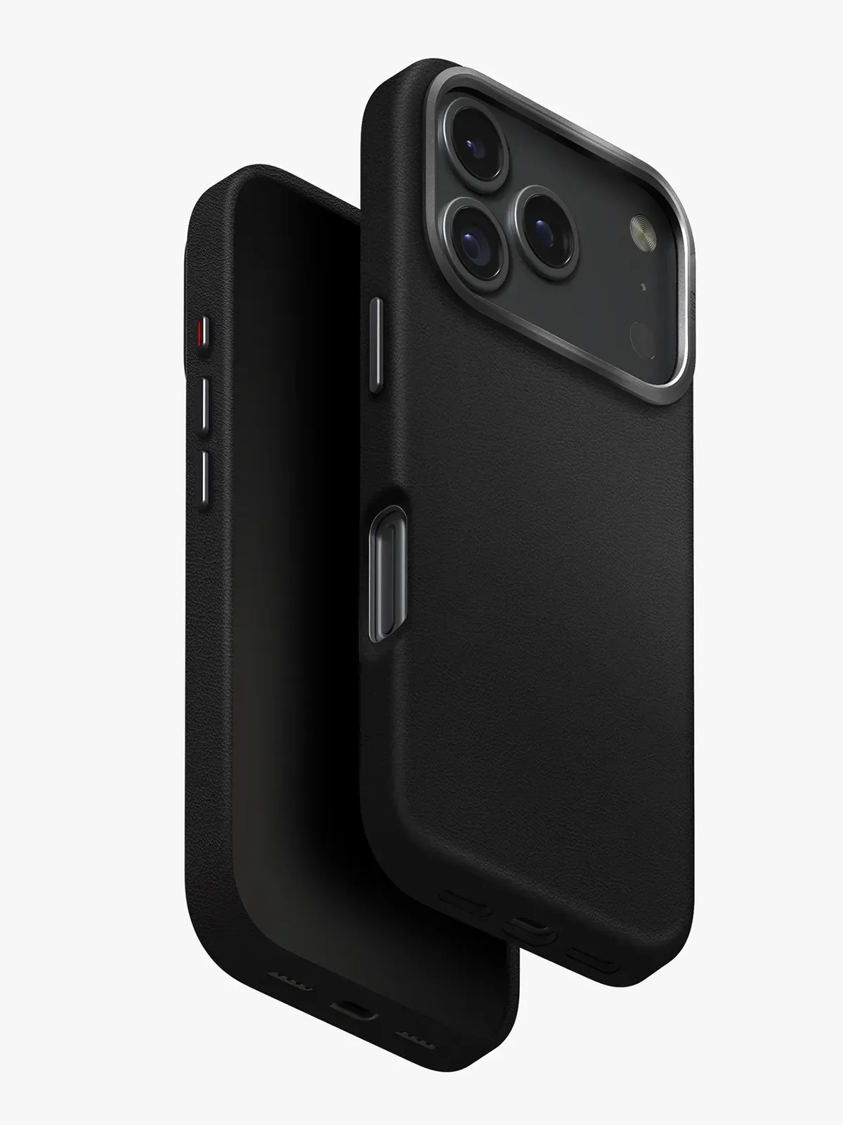 Чехол Uniq на iPhone 17 Pro Max, Lyden MagSafe, из премиальной экокожи, с металлической защитой камеры, черныйphoto1
