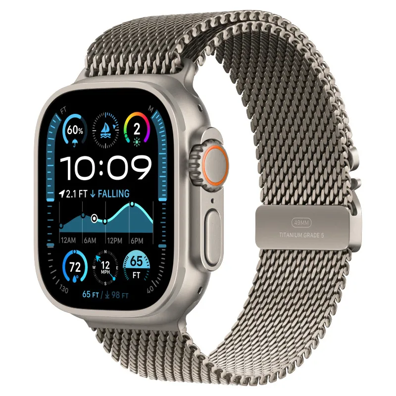 Apple Watch Ultra 2024 GPS + Cellular, 49 мм корпус из титана, браслет миланская петляphoto0