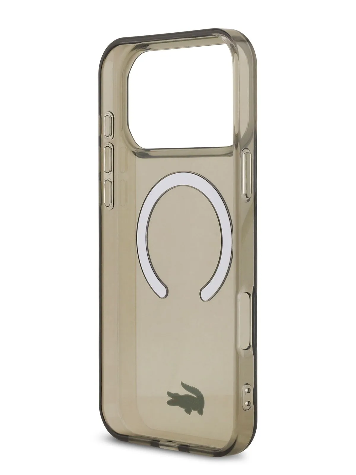 Чехол Lacoste для iPhone 17 Pro Max IML Croc logo Hard Transparent Black (MagSafe)photo5