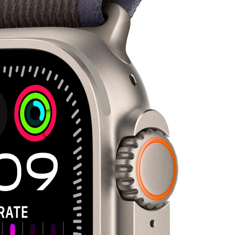 Apple Watch Ultra 2023 GPS + Cellular, 49 мм корпус из титана, ремешок Trail синего/черного цветаphoto2