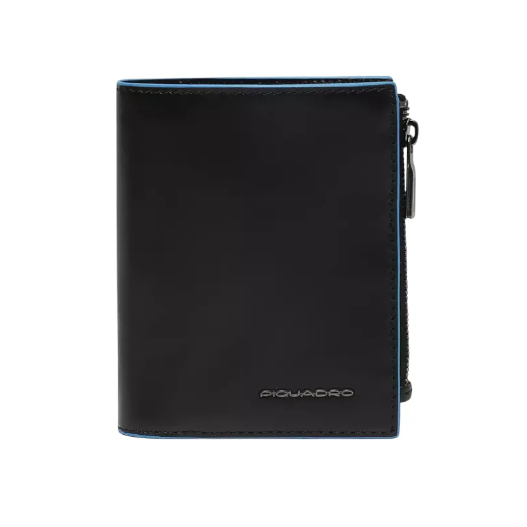 Портмоне складное на кнопке Piquadro Blue square PU6560B2R/N, черныйphoto0