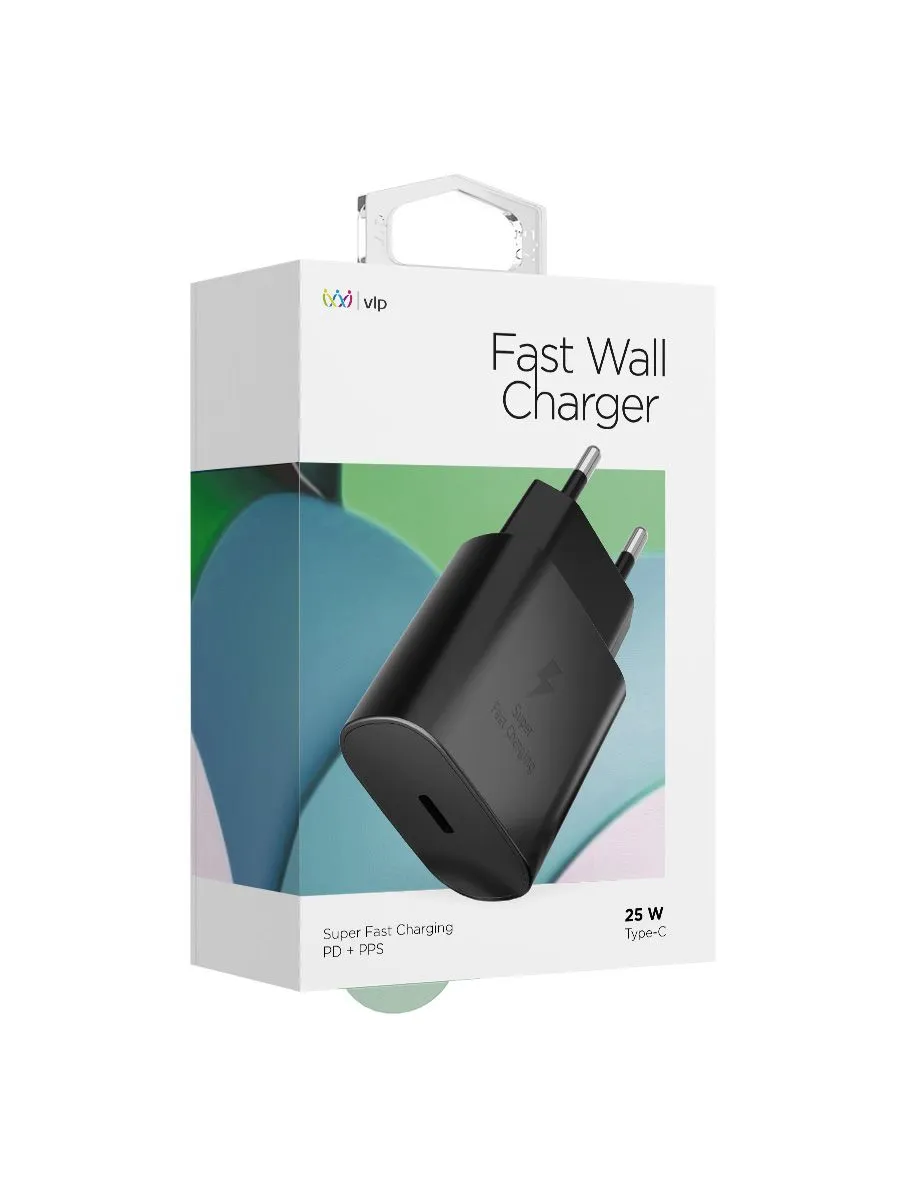 Сетевое зарядное устройство VLP 25Вт USB-C, PD, PPS, черныйphoto3