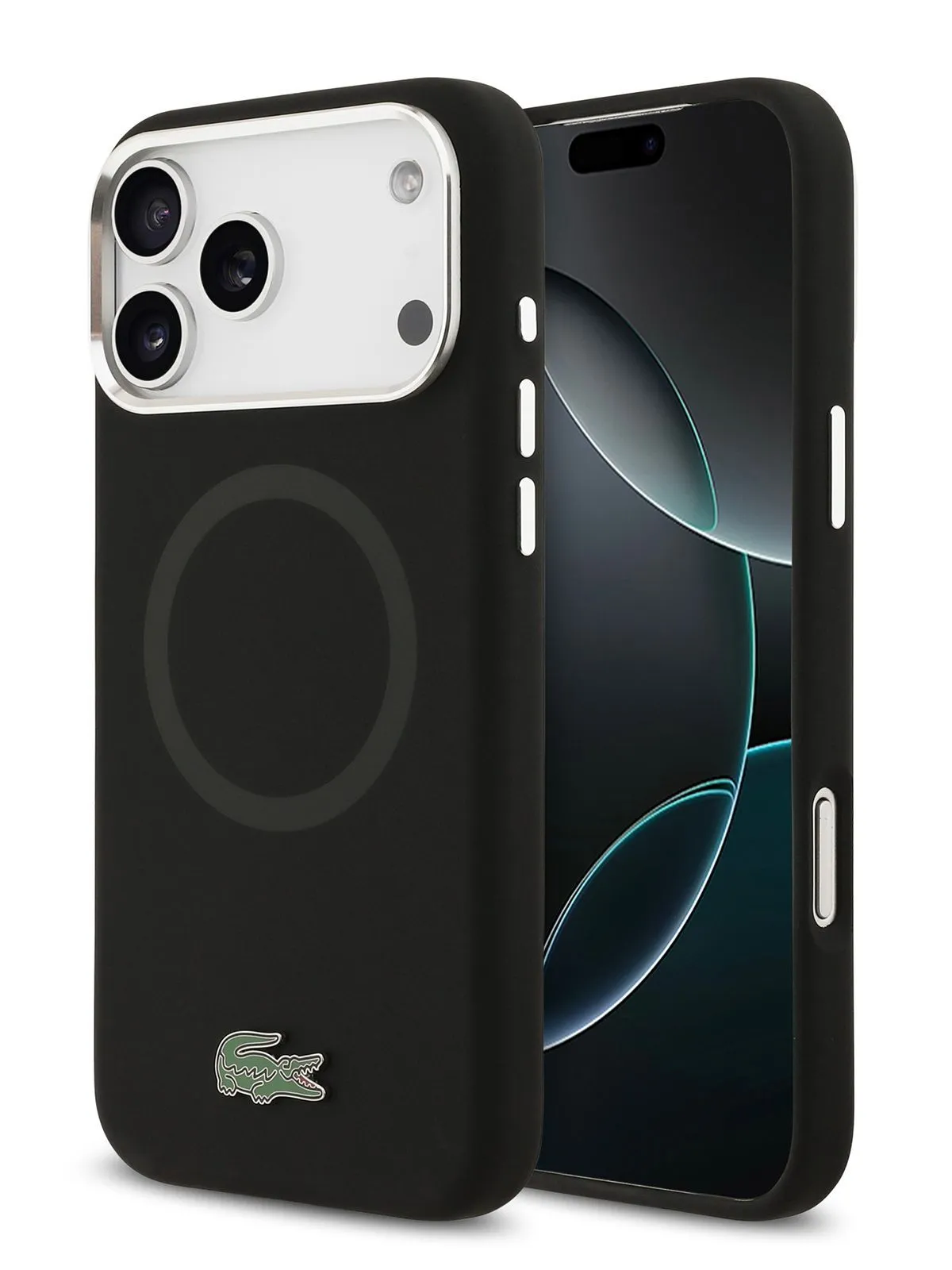 Чехол Lacoste для iPhone 17 Pro Max Liquid silicone, Черный (MagSafe)photo4