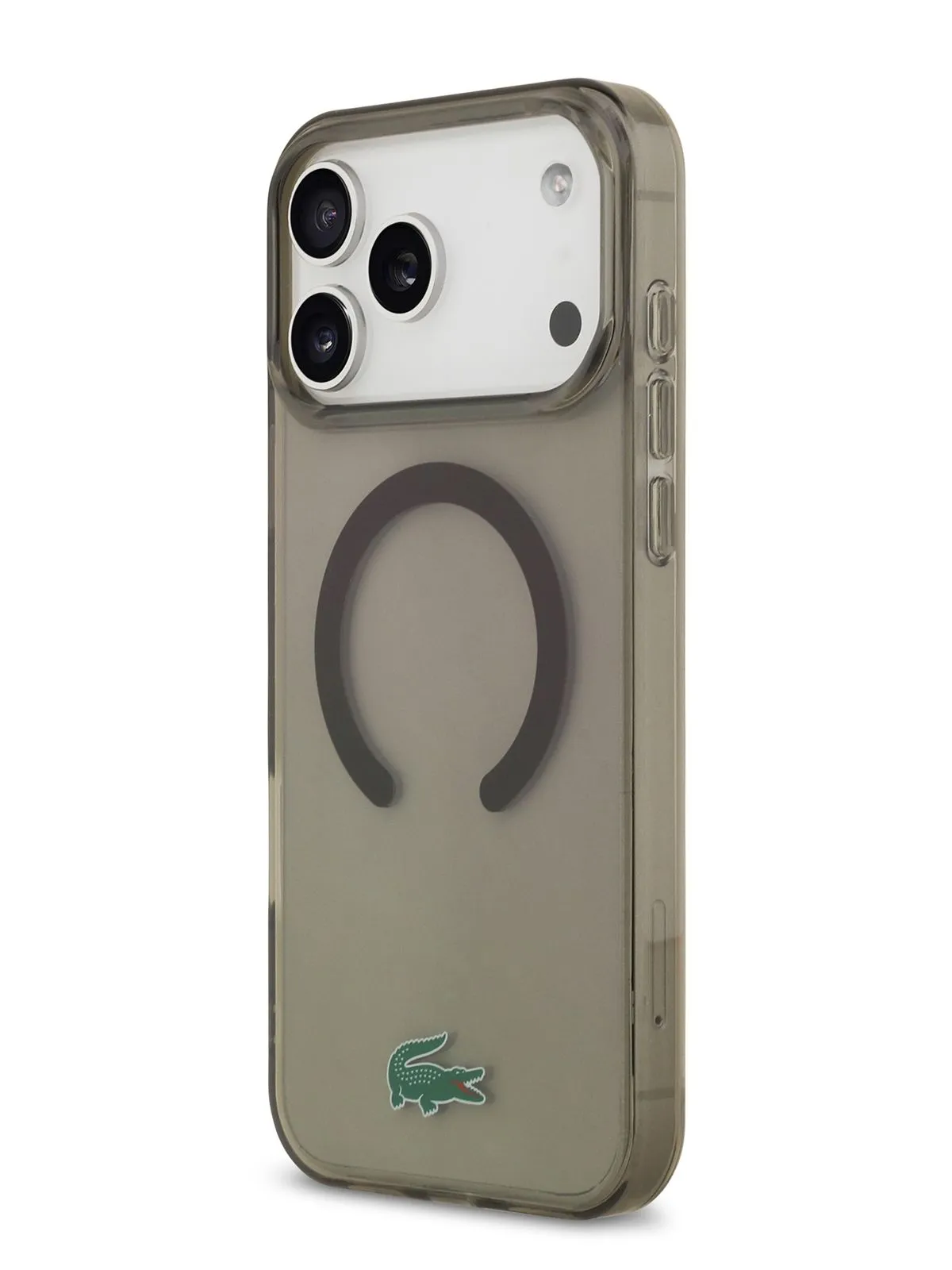 Чехол Lacoste для iPhone 17 Pro Max IML Croc logo Hard Transparent Black (MagSafe)photo4