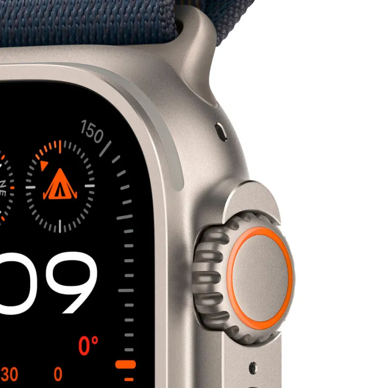 Apple Watch Ultra 2023 GPS + Cellular, 49 мм корпус из титана, ремешок Alpine синего цветаphoto2