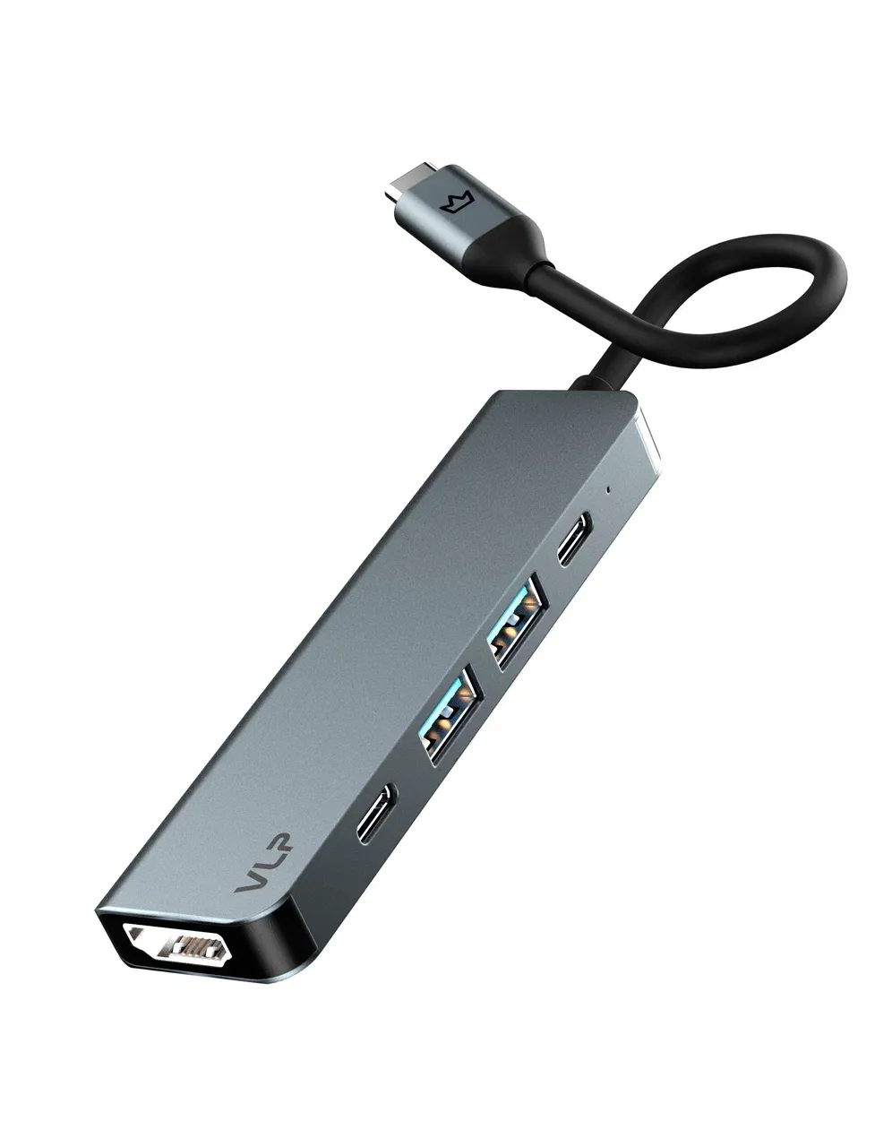 Адаптер VLP Infinity USB-C Hub 5 в 1, серебряныйphoto0