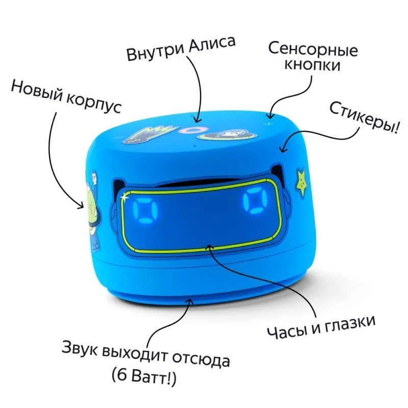 Умная колонка Яндекс Станция Лайт 2 с Алисой Голубойphoto3
