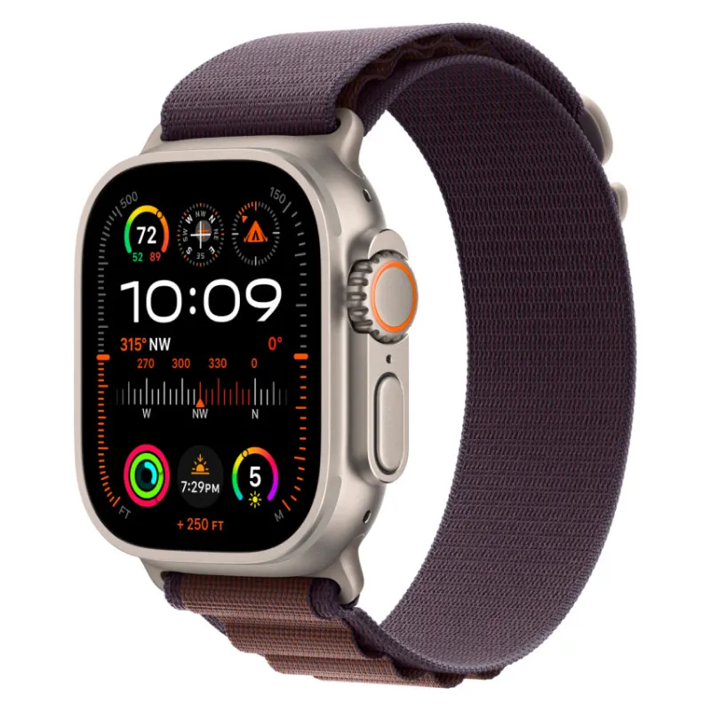 Apple Watch Ultra 2023 GPS + Cellular, 49 мм корпус из титана, ремешок Alpine цвета Индигоphoto0
