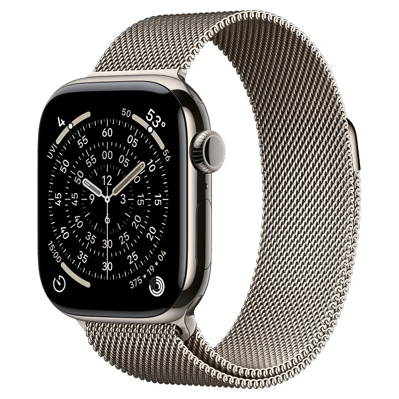 Apple Watch Series 11, 42 мм корпус из титана цвета Натуральный титан, браслет миланская петляphoto0