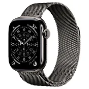 Apple Watch Series 11, 46 мм корпус из титана цвета Темный титан, браслет миланская петля