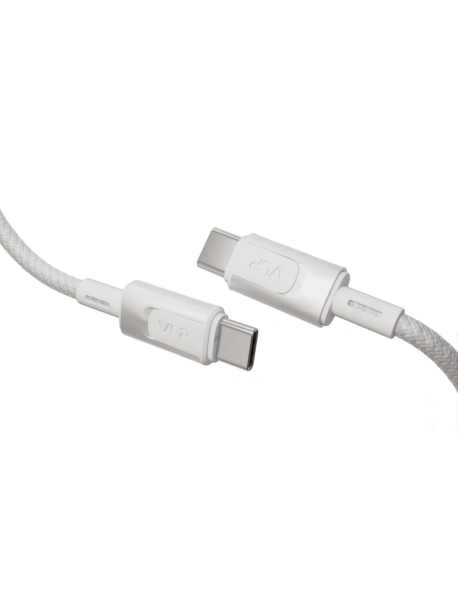 Дата-кабель VLP Force Line 100W USB-C + USB-C, 1.2m, белыйphoto1