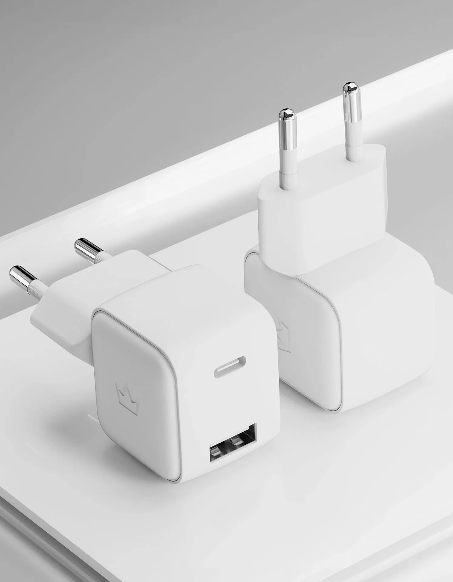 Сетевое зарядное устройство VLP G-Charge 30Вт USB-C+USB-A, QC, белыйphoto3