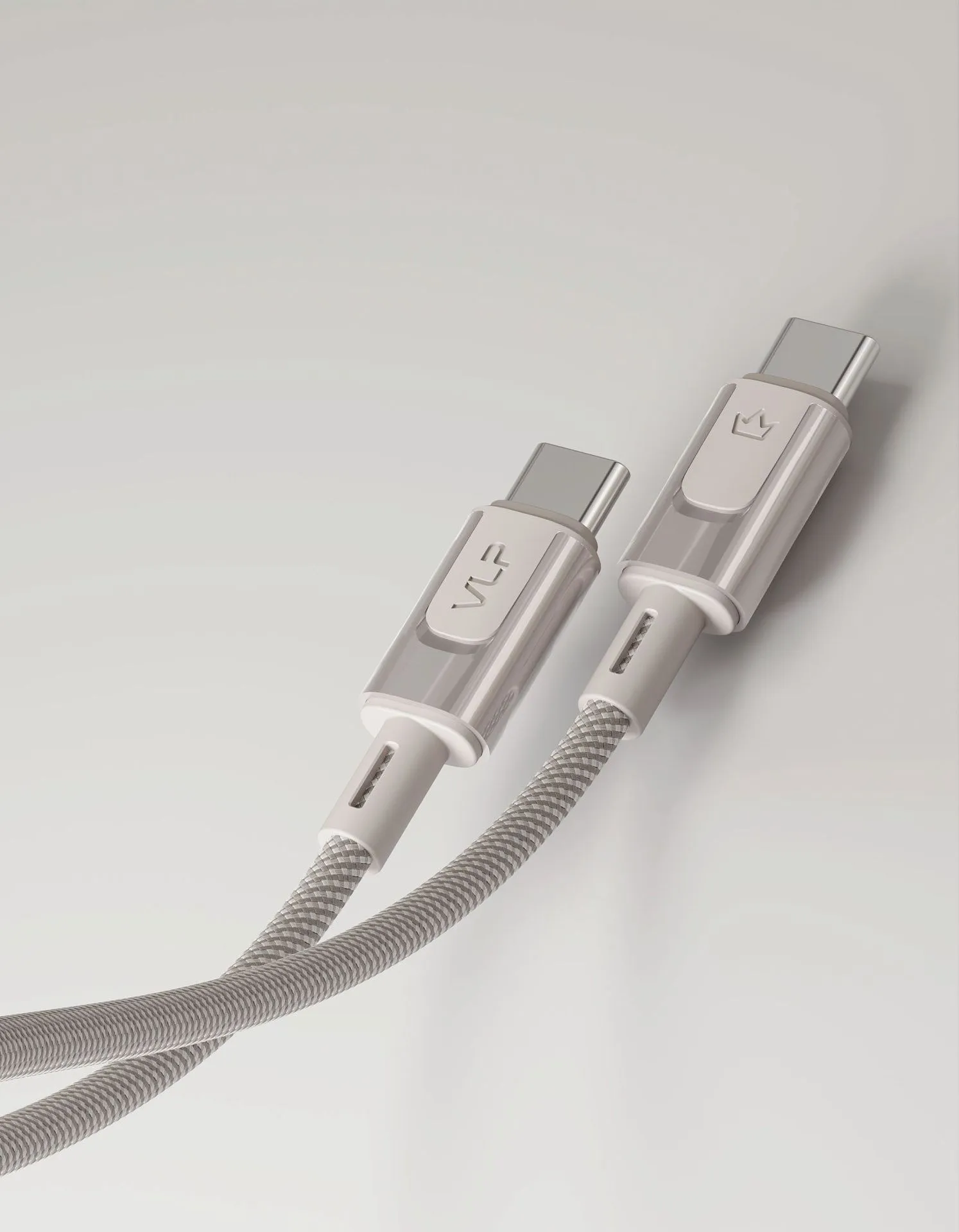 Дата-кабель VLP Force Line 100W USB-C + USB-C, 1.2m, натуральный титанphoto7