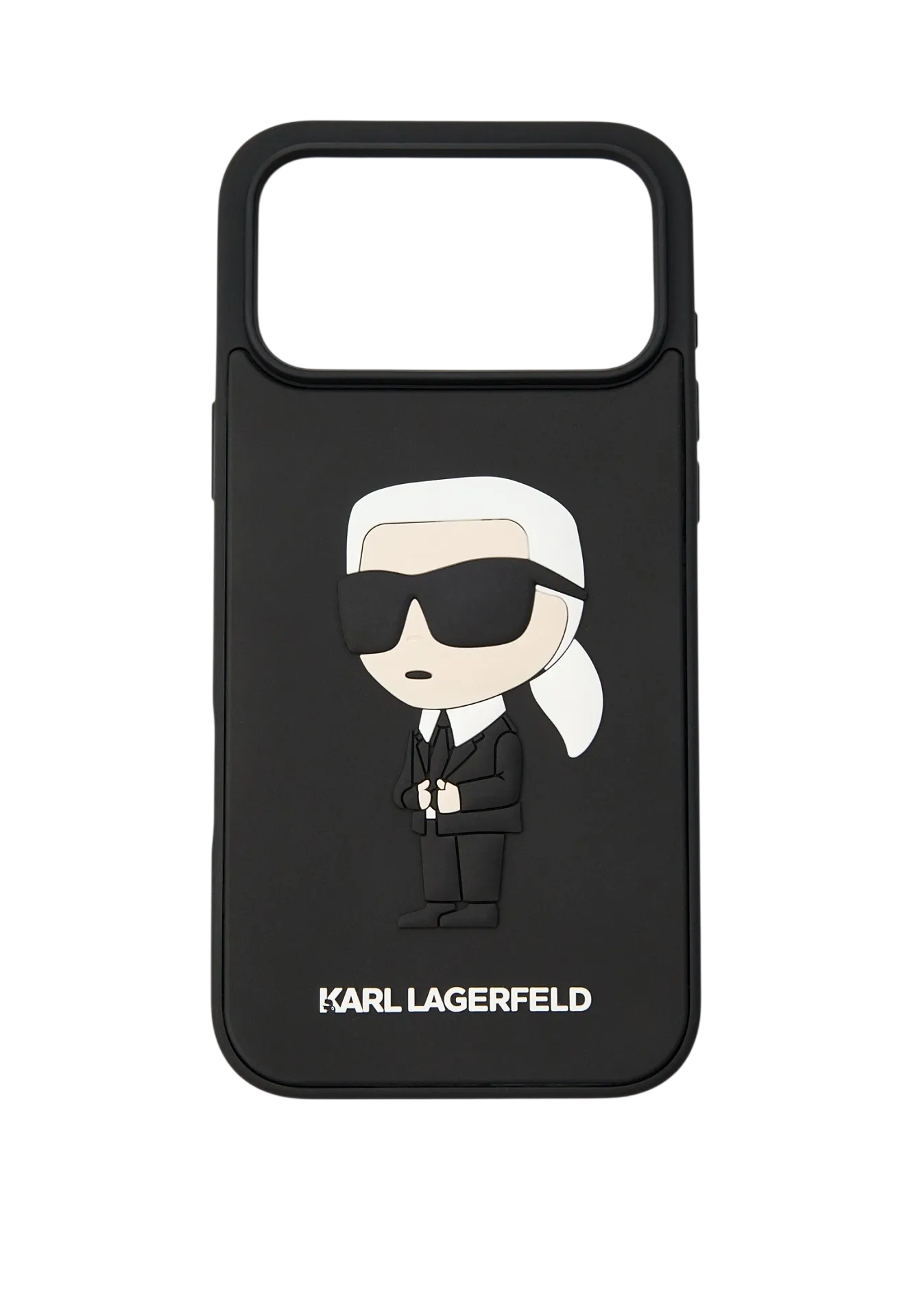 Чехол Karl Lagerfeld для iPhone 17 Pro, Черный, 3D Rubber с объемными элементамиphoto0
