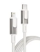 Дата-кабель VLP Force Line 30W USB-C + Lightning, 1.2m, белый