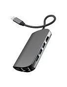 Адаптер VLP Infinity USB-C Hub 8 в 1, графит
