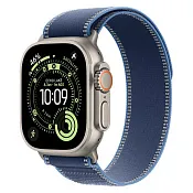 Apple Watch Ultra 3, 49 мм корпус из титана, ремешок Trail синего цвета