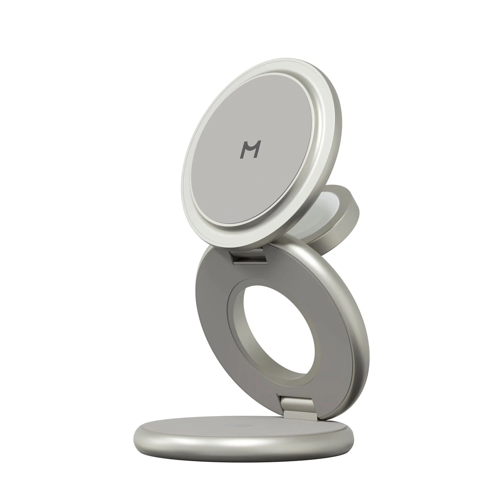 Зарядная станция 3 в 1 Magssory Signature Disc Pro для Apple Qi2 Titanphoto1