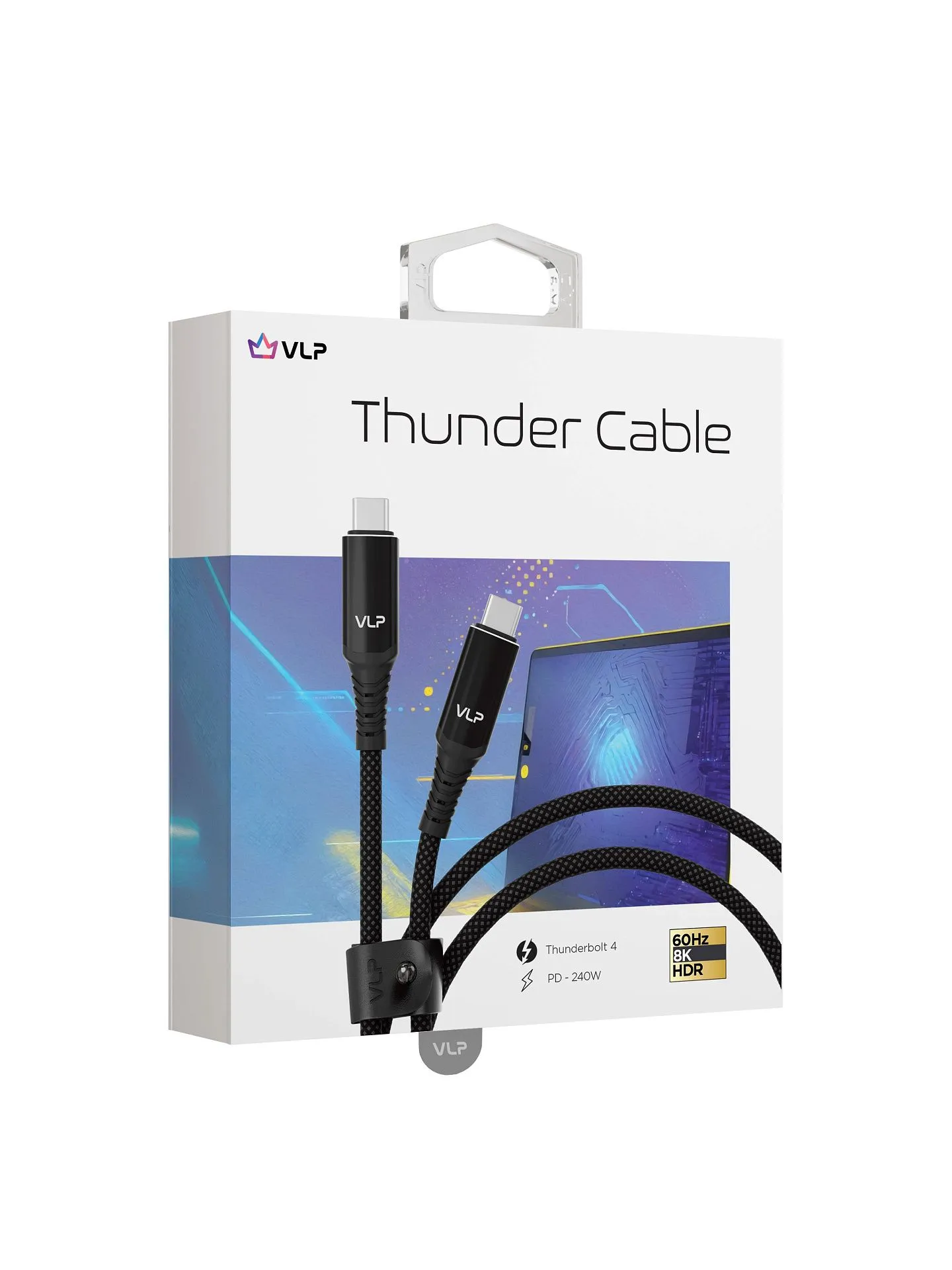 Дата-кабель VLP Thunder Cable USB C - USB C, 1м, черныйphoto5