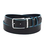 Кожаный ремень Piquadro Blue square CU6280B2/NBL, синий/черный (двусторонний)