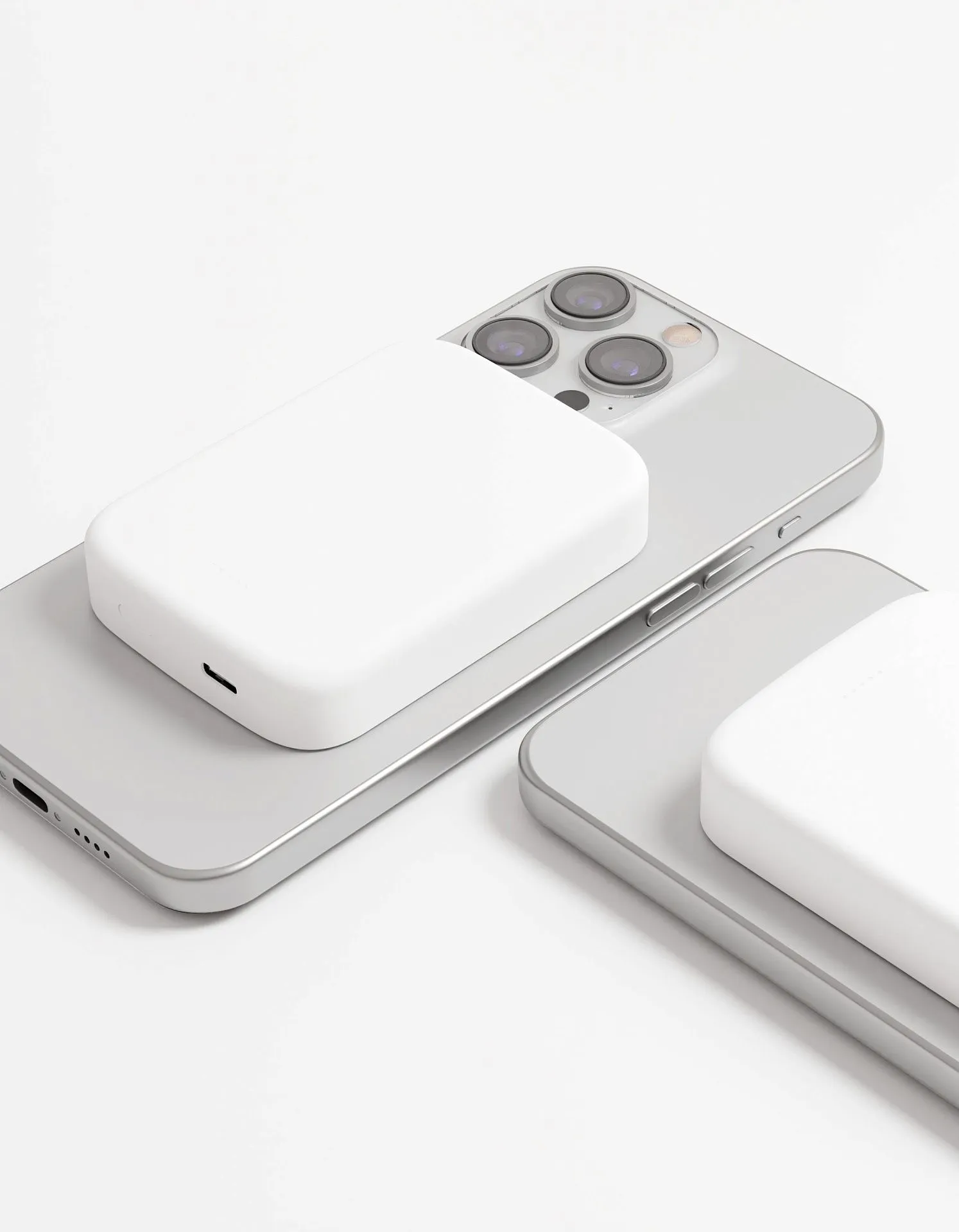 Аккумулятор внешний VLP Mag Energy 5000 mAh PD20W, USB-C, белыйphoto3