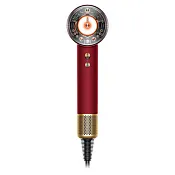 Фен Dyson Supersonic Nural HD16 для кудрявых волос Красный бархат/Золото (Red velvet/Gold) с кейсом