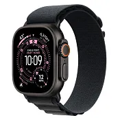Apple Watch Ultra 3, 49 мм корпус из титана цвета Черный титан, ремешок Alpine черного цвета
