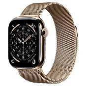 Apple Watch Series 11, 46 мм корпус из титана цвета Золотистый титан, браслет миланская петля