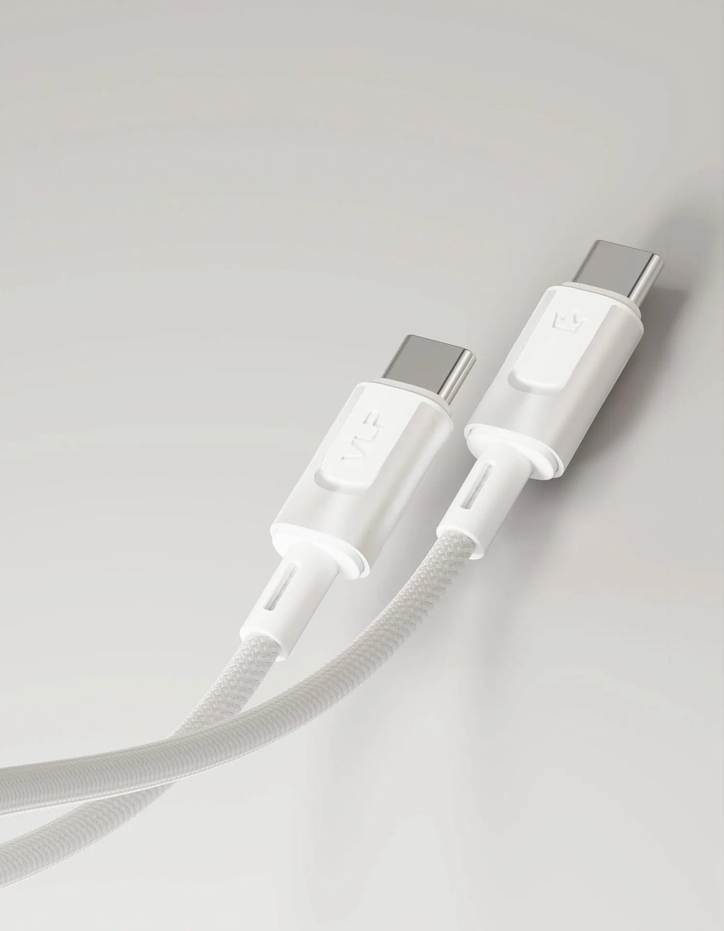 Дата-кабель VLP Force Line 100W USB-C + USB-C, 1.2m, белыйphoto2