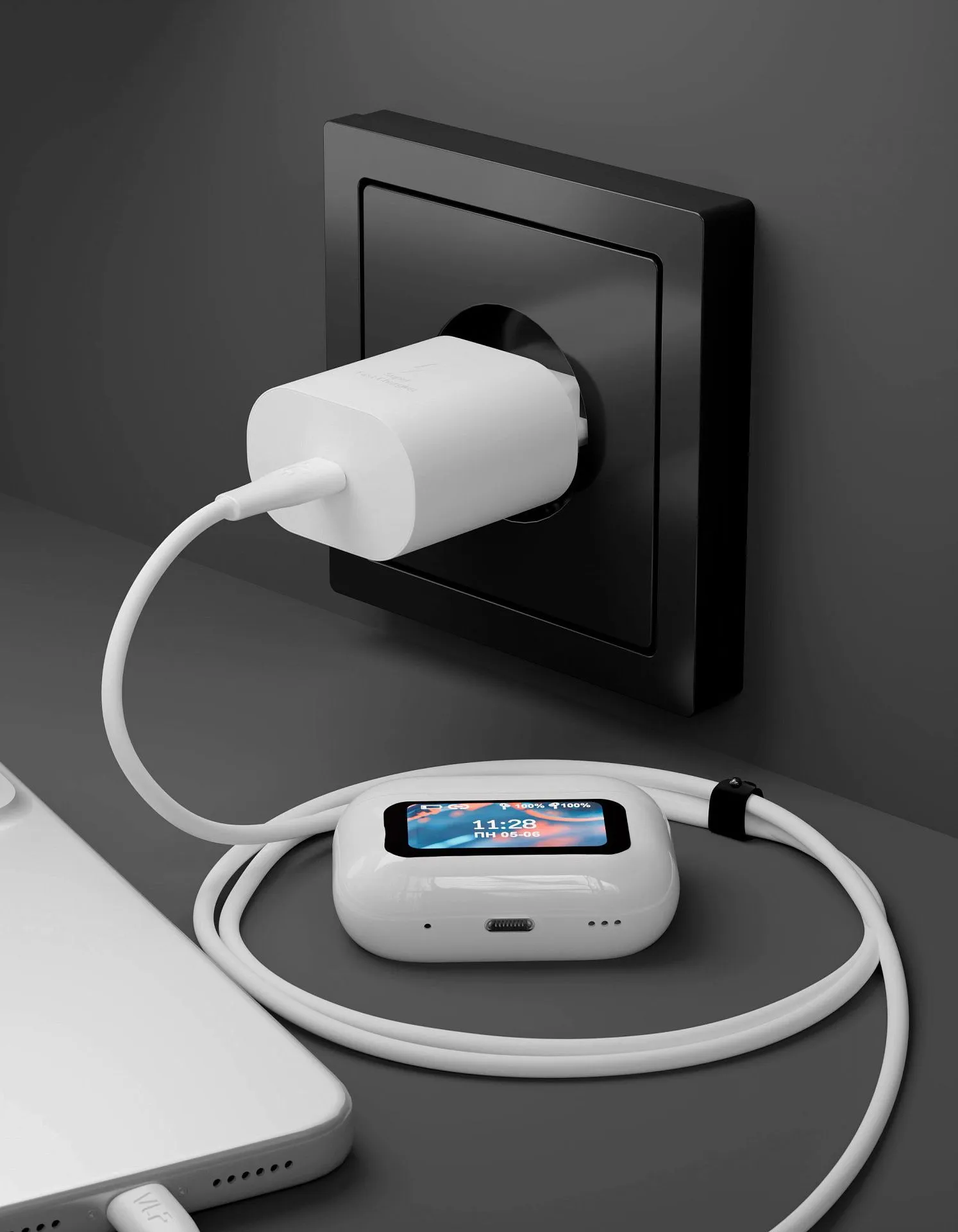 Сетевое зарядное устройство VLP 25Вт USB-C, PD, PPS, белыйphoto4