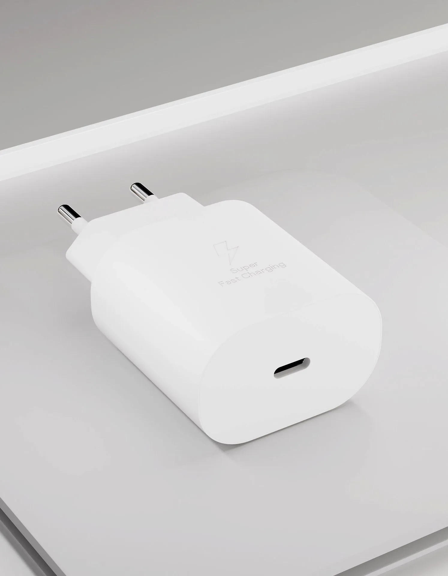 Сетевое зарядное устройство VLP 25Вт USB-C, PD, PPS, белыйphoto1
