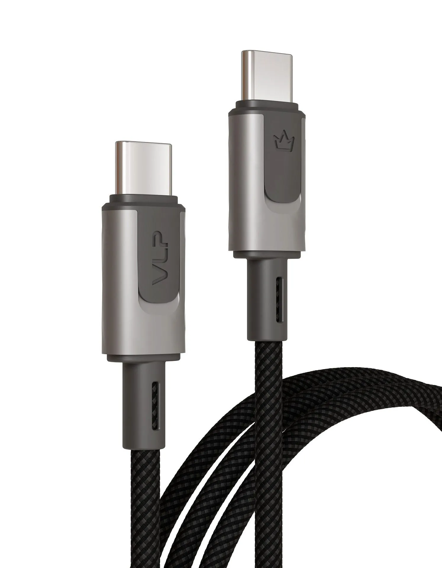 Дата-кабель VLP Force Line 100W USB-C + USB-C, 1.2m, черныйphoto0