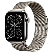 Apple Watch Series 11, 46 мм корпус из титана цвета Натуральный титан, браслет миланская петля